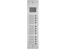VIMAR Vimar 41512 Placca Steely 2F+ audio 12 puls. acciaio