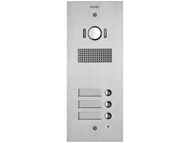 VIMAR Vimar 41523 Placca Steely 2F+ A/V 3 puls. acciaio