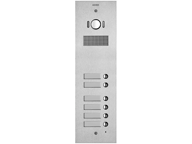 VIMAR Vimar 41526 Placca Steely 2F+ A/V 6 puls. acciaio