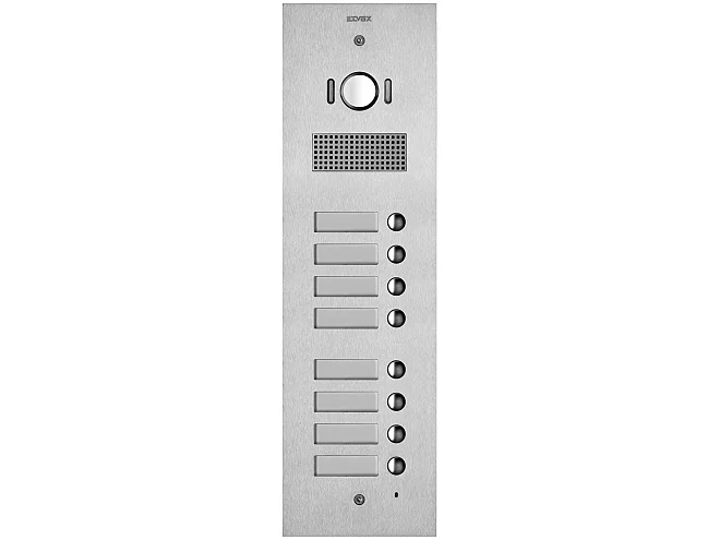 VIMAR Vimar 41528 Placca Steely 2F+ A/V 8 puls. acciaio
