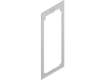 VIMAR Vimar 41582 Adattatore per placca Flat 2M acciaio