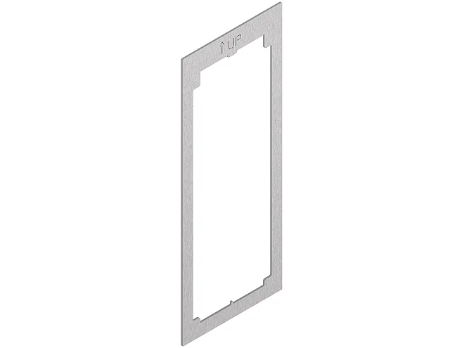VIMAR Vimar 41582 Adattatore per placca Flat 2M acciaio