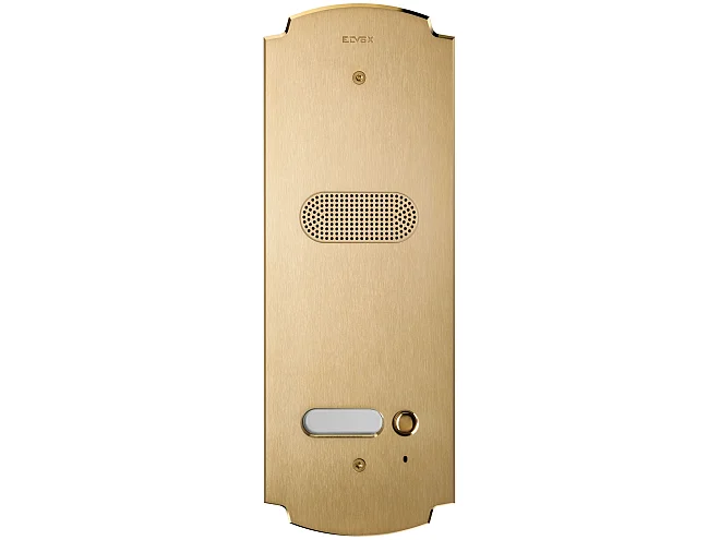 VIMAR Vimar 41601 Placca Patavium 2F+ audio 1 puls. ottone