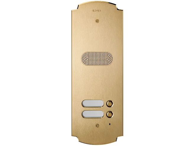 VIMAR Vimar 41602 Placca Patavium 2F+ audio 2 puls. ottone