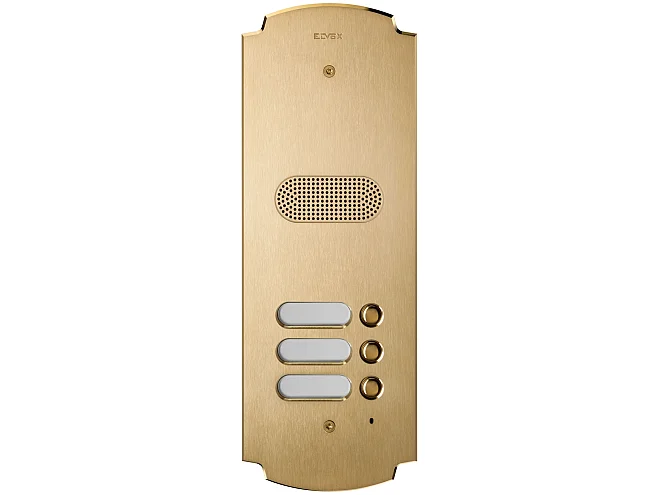 VIMAR Vimar 41603 Placca Patavium 2F+ audio 3 puls. ottone