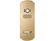 VIMAR Vimar 41621 Placca Patavium 2F+ A/V 1 puls. ottone