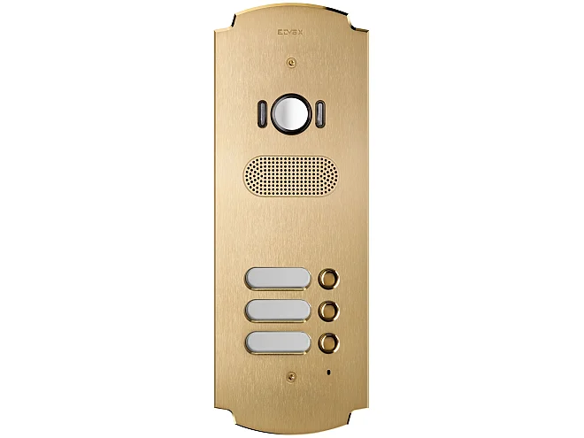 VIMAR Vimar 41623 Placca Patavium 2F+ A/V 3 puls. ottone