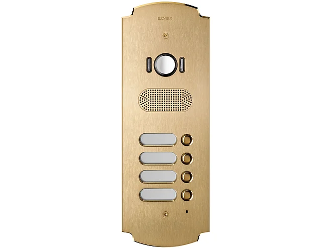 VIMAR Vimar 41624 Placca Patavium 2F+ A/V 4 puls. ottone