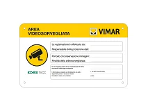 VIMAR Vimar 46927.003 Cartello AREA VIDEOSORVEGLIATA
