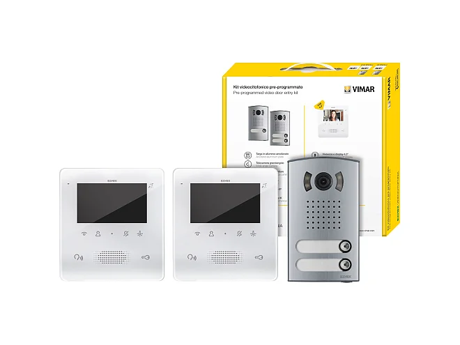 VIMAR Vimar 7558/E2 Kit video 2F+ bifam. Tab 4.3 vivavoce