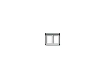 VIMAR Vimar 9221 Cornice per 2 moduli 2x1 grigio luce