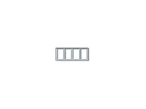 VIMAR Vimar 9242 Cornice per 8 moduli 4x2 grigio luce