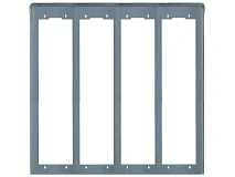 VIMAR Vimar C334 Cornice per 4 placche 3M alluminio