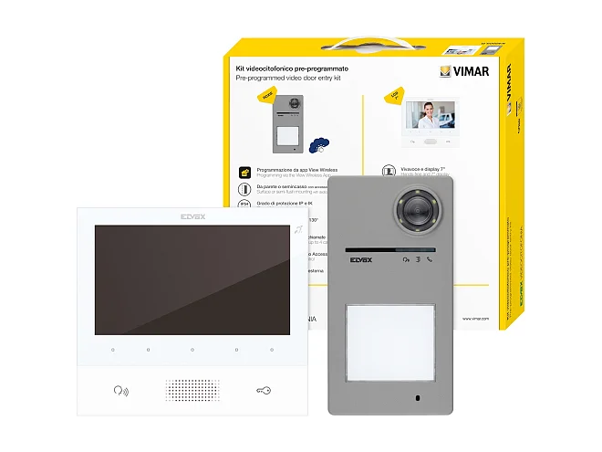 VIMAR Vimar K40505.R Kit videocitofonico m/bif.TAB 7 b.+40170