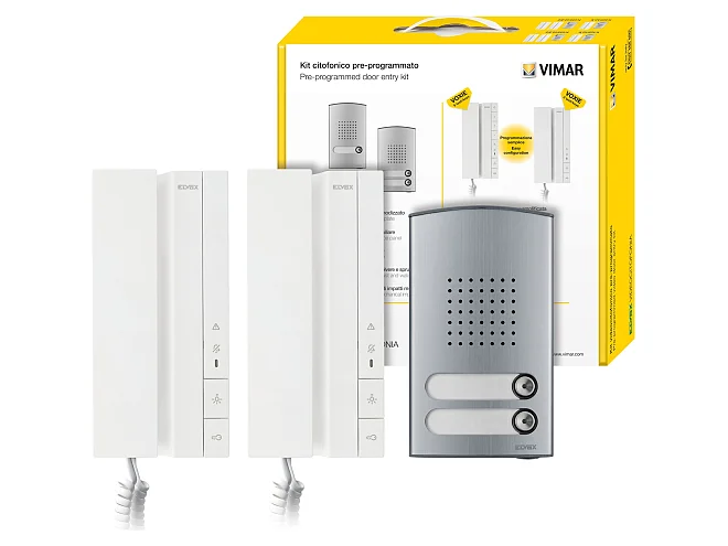 VIMAR Vimar K40540.E2 Kit citofonico bifam. Voxie 40540+40142