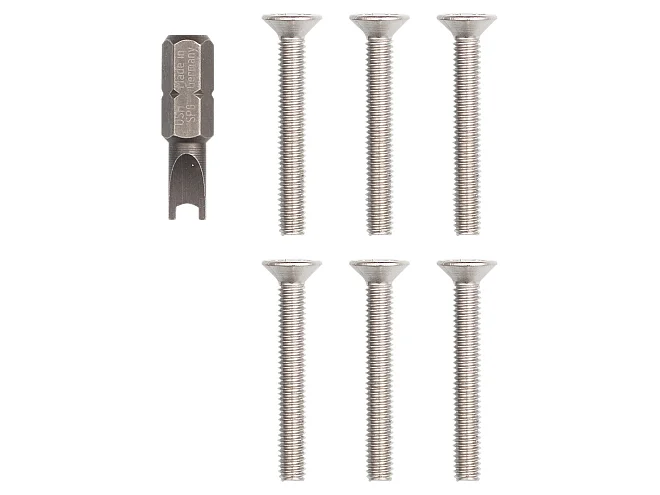 VIMAR Vimar R120 Kit 6 viti + chiave Pixel Up inox