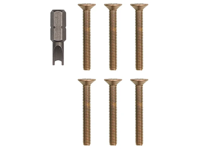 VIMAR Vimar R124 Kit 6 viti + chiave Pixel Up champagne