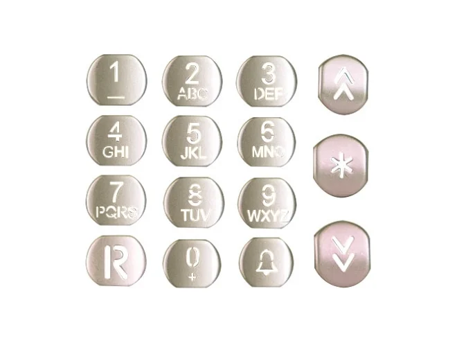 VIMAR Vimar R969 Serie tasti acciaio targhe alfanumeriche