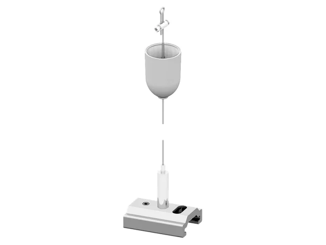 PERFORMANCE IN LIGHTING PERFORMANCE IN LIGHTING 310810 Tenditore a vite, rosone in plastica, cavo in acciaio Ø 1,5 mm lunghezza 5 m
