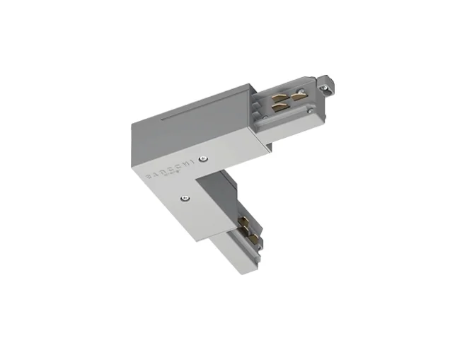 PERFORMANCE IN LIGHTING PERFORMANCE IN LIGHTING 310825 Giunto a L - chiave meccanica interna / messa a terra esterna GR-RAL7035 / Grigio RAL7035