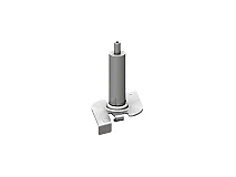 PERFORMANCE IN LIGHTING PERFORMANCE IN LIGHTING 310743 Clip con tenditore automatico per fissaggio rapido GR-RAL7035 / Grigio RAL7035