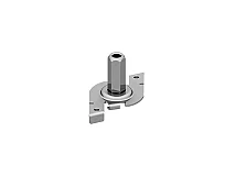 PERFORMANCE IN LIGHTING PERFORMANCE IN LIGHTING 310695 Clip per fissaggio rapido con tenditore M6 GR-RAL7035 / Grigio RAL7035