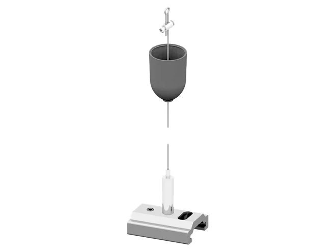 PERFORMANCE IN LIGHTING PERFORMANCE IN LIGHTING 310780 Tenditore a vite, rosone in plastica, cavo in acciaio Ø 1,5 mm lunghezza 1,5 m