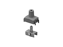 PERFORMANCE IN LIGHTING PERFORMANCE IN LIGHTING 310735 Staffa con tenditore M6 e copertura in plastica GR-RAL7035 / Grigio RAL7035