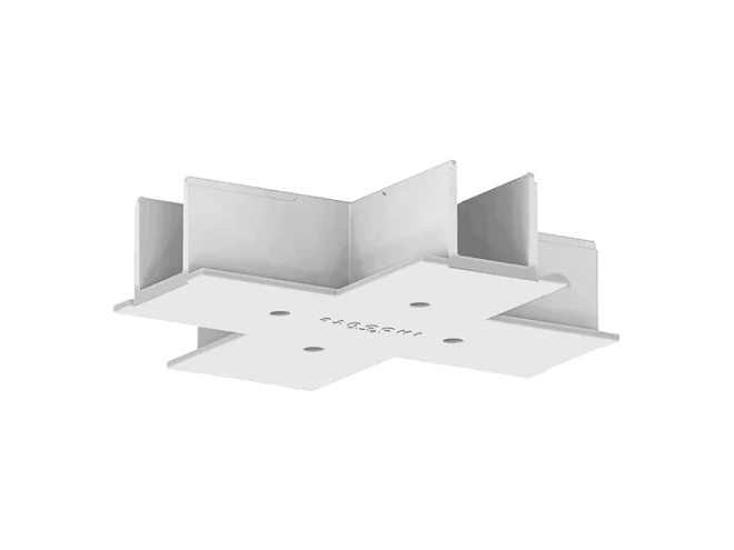 PERFORMANCE IN LIGHTING PERFORMANCE IN LIGHTING 310706 Copertura da controsoffitto per giunto a X WH-RAL9010 / Bianco RAL9010