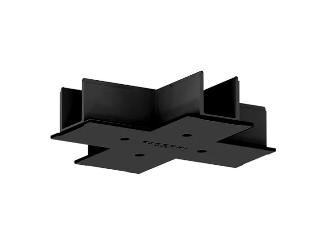 PERFORMANCE IN LIGHTING PERFORMANCE IN LIGHTING 310700 Copertura da controsoffitto per giunto a X BK-RAL9005 / Nero RAL9005