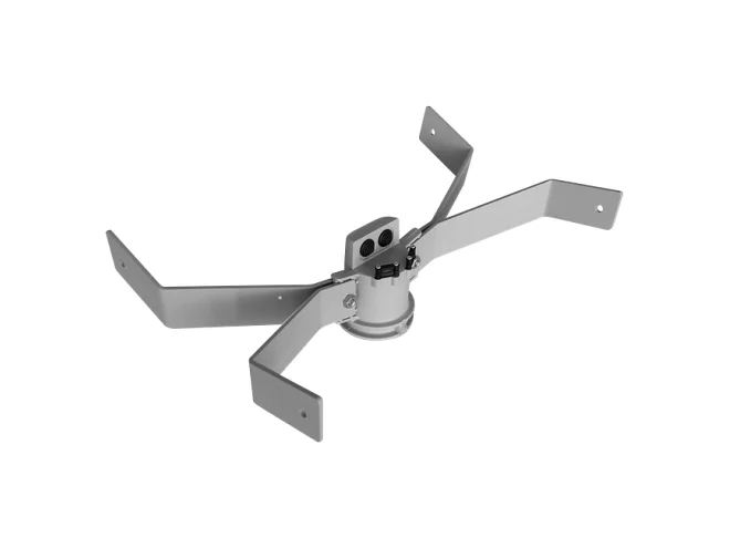 PERFORMANCE IN LIGHTING PERFORMANCE IN LIGHTING 14453894 Supporto testa palo doppio GUELL 3 per pali Ø 60-76 mm GR-94 / Grigio metallizzato