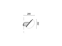 PERFORMANCE IN LIGHTING PERFORMANCE IN LIGHTING 000792 Mensola a parete inc. 40° angolare BK-81 / Nero
