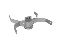 PERFORMANCE IN LIGHTING PERFORMANCE IN LIGHTING 310967 Supporto testa palo doppio GUELL 2.5 GR-94 / Grigio metallizzato
