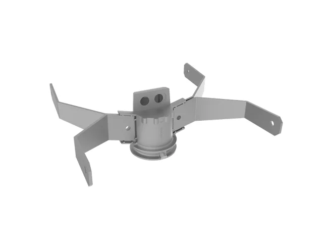 PERFORMANCE IN LIGHTING PERFORMANCE IN LIGHTING 310967 Supporto testa palo doppio GUELL 2.5 GR-94 / Grigio metallizzato