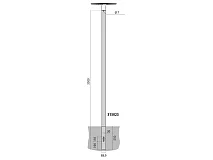 PERFORMANCE IN LIGHTING PERFORMANCE IN LIGHTING 315023 Palo Spillo INT. 3,3 m AN-96 / Antracite metallizzato