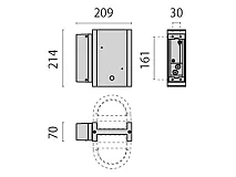 PERFORMANCE IN LIGHTING PERFORMANCE IN LIGHTING 000402 Mensola 21 AN-96 / Antracite metallizzato
