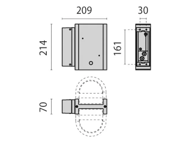 PERFORMANCE IN LIGHTING PERFORMANCE IN LIGHTING 000402 Mensola 21 AN-96 / Antracite metallizzato