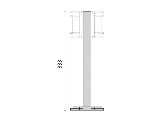 PERFORMANCE IN LIGHTING PERFORMANCE IN LIGHTING 000429 Palo 27 833 mm GR-94 / Grigio metallizzato