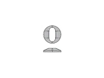 PERFORMANCE IN LIGHTING PERFORMANCE IN LIGHTING 310921 Copriflangia AMON verniciato AN-96 / Antracite metallizzato