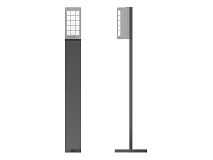 PERFORMANCE IN LIGHTING PERFORMANCE IN LIGHTING 315026 Palo Bliz 1030 mm AN-96 / Antracite metallizzato