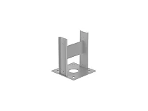 PERFORMANCE IN LIGHTING PERFORMANCE IN LIGHTING 3112991 Piastra HU MIMIK10 POST GR-94 / Grigio metallizzato