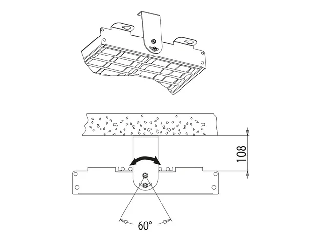 PERFORMANCE IN LIGHTING PERFORMANCE IN LIGHTING 3100000 GYM+ rotazione del kit WH-87 / Bianco