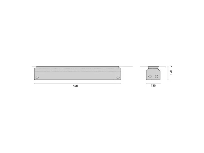 PERFORMANCE IN LIGHTING PERFORMANCE IN LIGHTING 310422 Controcassa L 590 mm