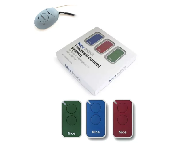 NICE NICE INTIKIT Kit 3 Pezzi Telecomando INTI 2 Canali Ricevente Radio OX2 433 Mhz