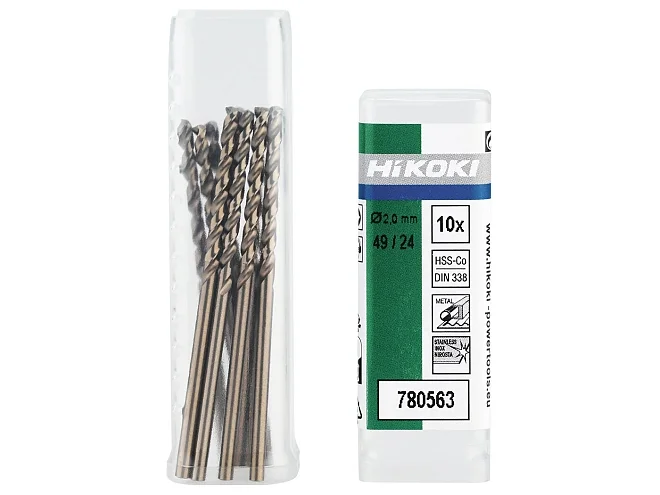 Hikoki Hikoki 780557 10 Punte da trapano per metallo HSS-Co DIN 338 1,5 x 18/40 mm