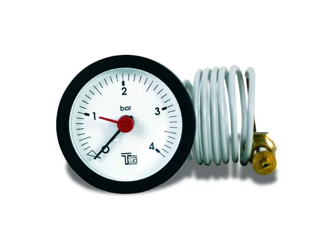 Fantini Cosmi Fantini Cosmi 3A13-70135-00A MANOMETRO ø42 CAPILLARE 1500 0÷4bar BIANCO CON CORNICE NERA