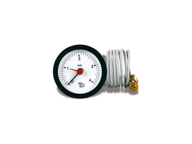 Fantini Cosmi Fantini Cosmi 3A50-80125-00A MANOMETRO ø43 CAPILLARE 1000 0÷6bar BIANCO CON CORNICE NERA