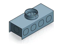 Fantini Cosmi Fantini Cosmi AP19920 PB5-125 PLENUM ISOLATO 5 CONNESSIONI 140m3/h