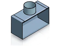 Fantini Cosmi Fantini Cosmi AP19966 PGR 75H PLENUM ISOLATO ATTACCO SUPERIORE P.85mm PER GRIGLIE