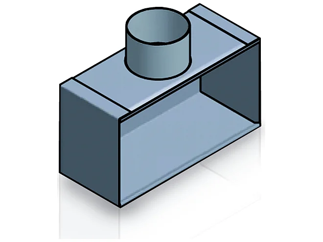 Fantini Cosmi Fantini Cosmi AP19966 PGR 75H PLENUM ISOLATO ATTACCO SUPERIORE P.85mm PER GRIGLIE